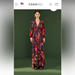 NWT Black Wild Life Lenzing™ Ecovero™ Viscose Maxi Dress Sz M